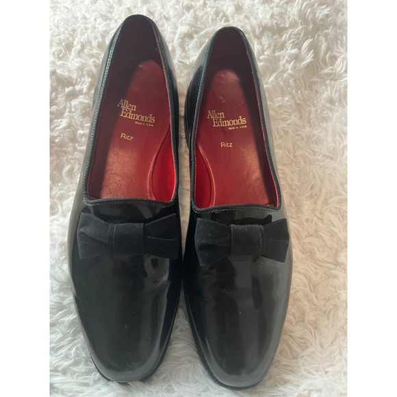 Allen Edmonds Ritz Men's Patent Leather Tuxedo Loafers - Size 11D - Picture 1 of 10